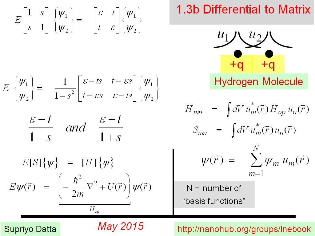 1.3b Differential to Matrix