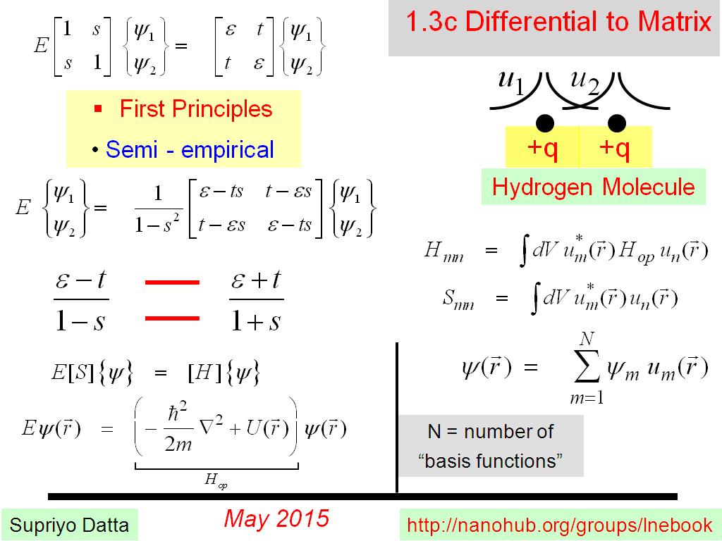 1.3c Differential to Matrix
