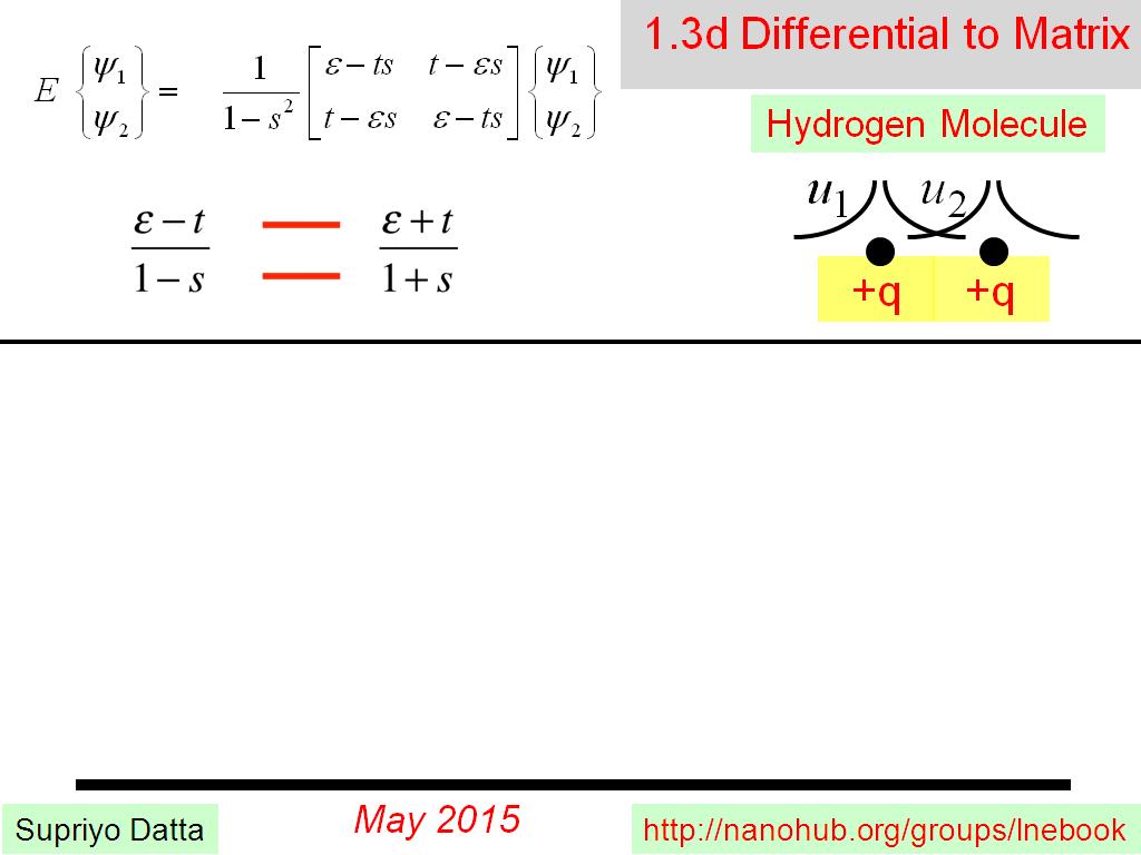 1.3d Differential to Matrix