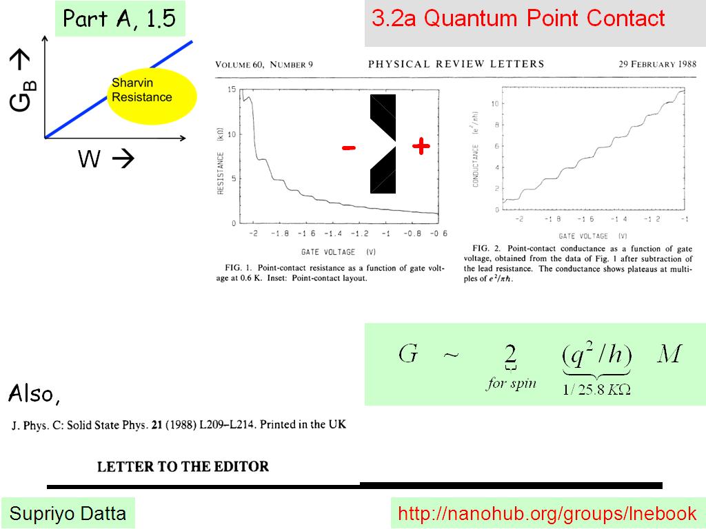 3.2a Quantum Point Contact