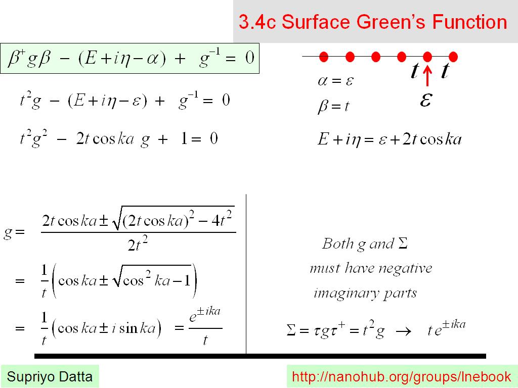3.4c Surface Green's Function