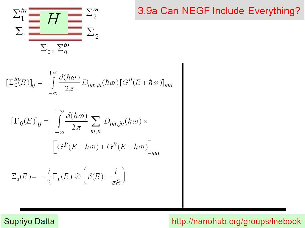 3.9a Can NEGF Include Everything?