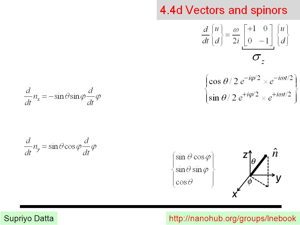 4.4d Vectors and spinors