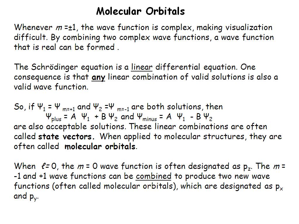 Molecular Orbitals