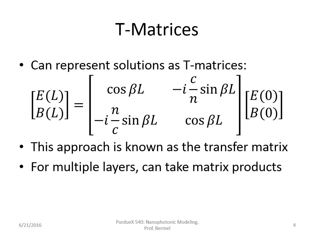 T-Matrices