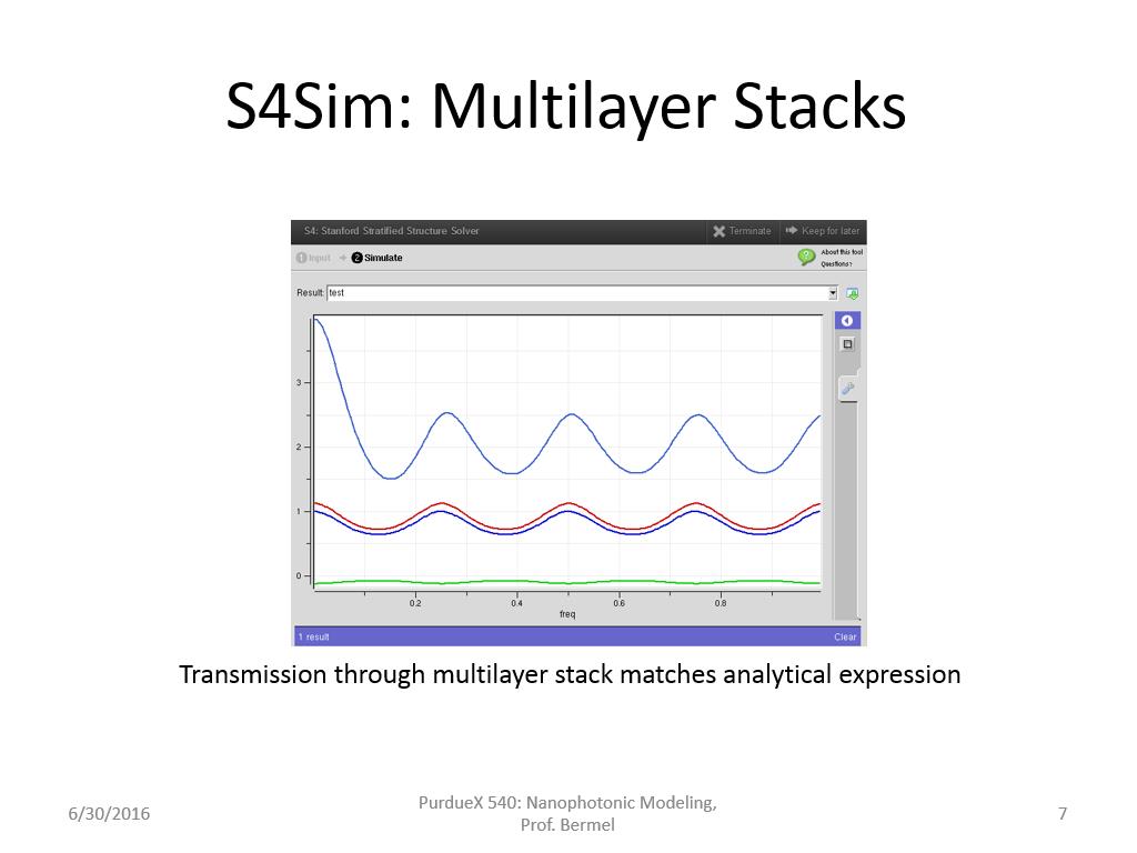 S4Sim: Multilayer Stacks