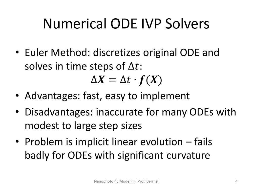 Numerical ODE IVP Solvers