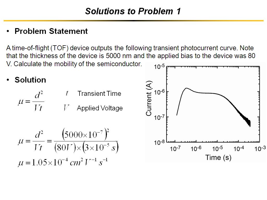 Solutions to Problem 1