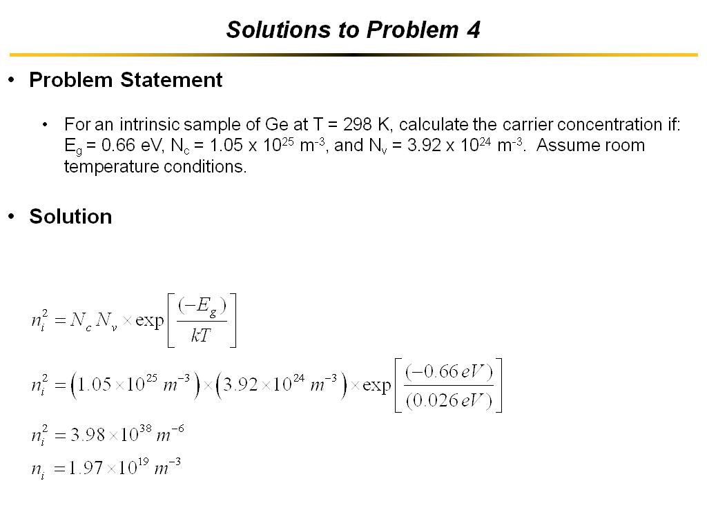 Solutions to Problem 4