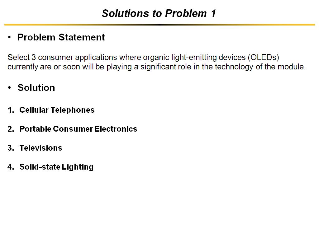 Solutions to Problem 1