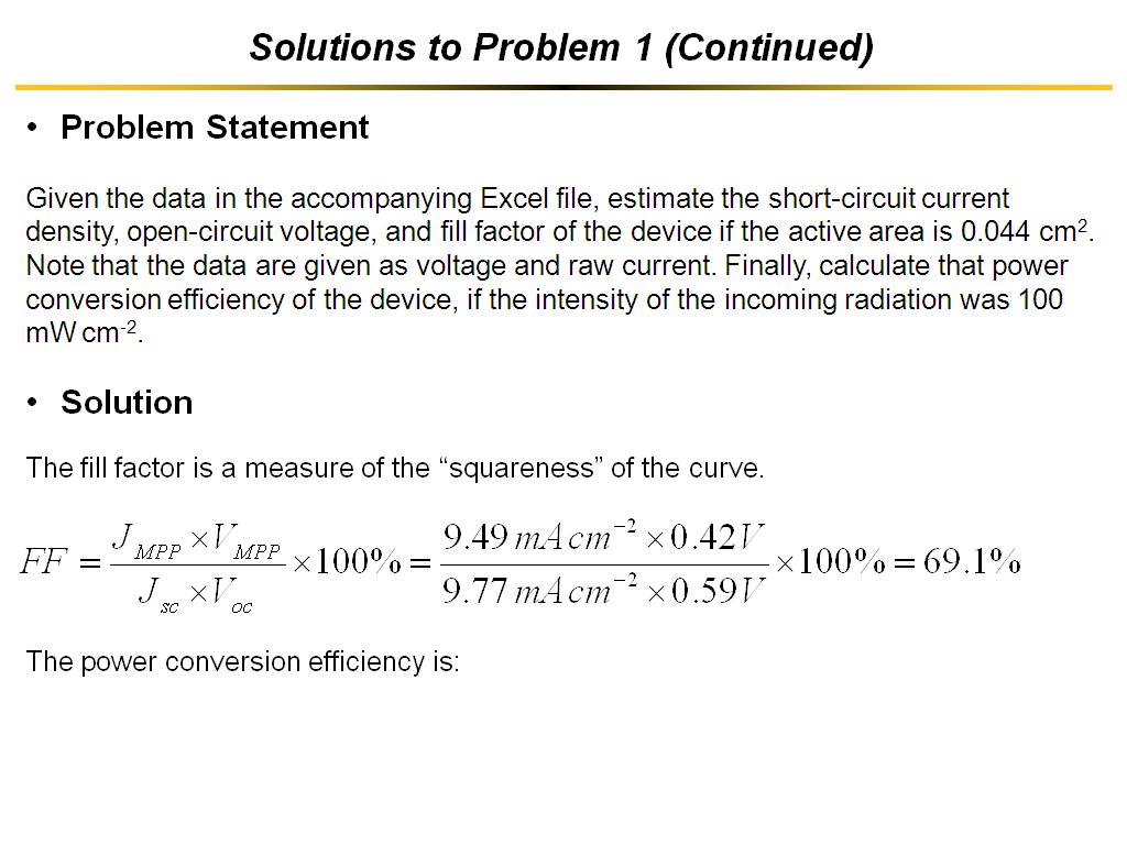 Solutions to Problem 1 (Continued)