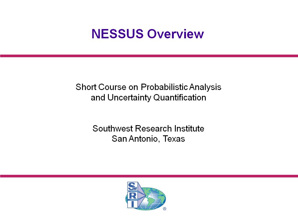 NESSUS Overview