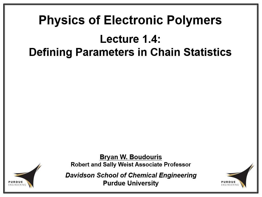 Lecture 1.4: Defining Parameters in Chain Statistics
