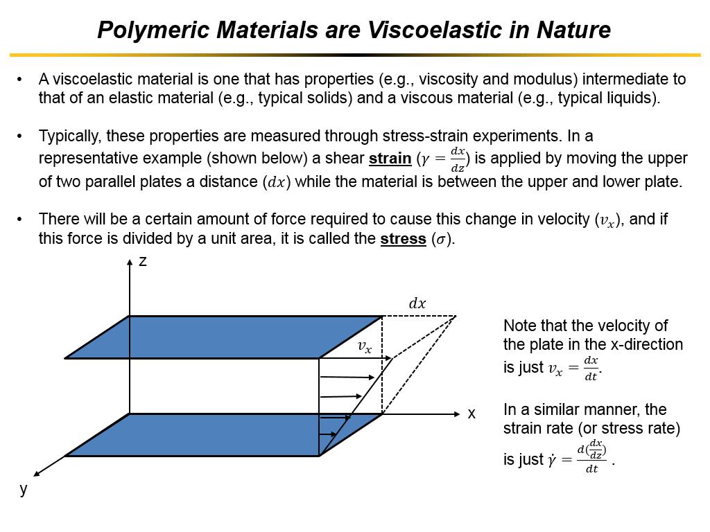 What is a Viscoelastic material?