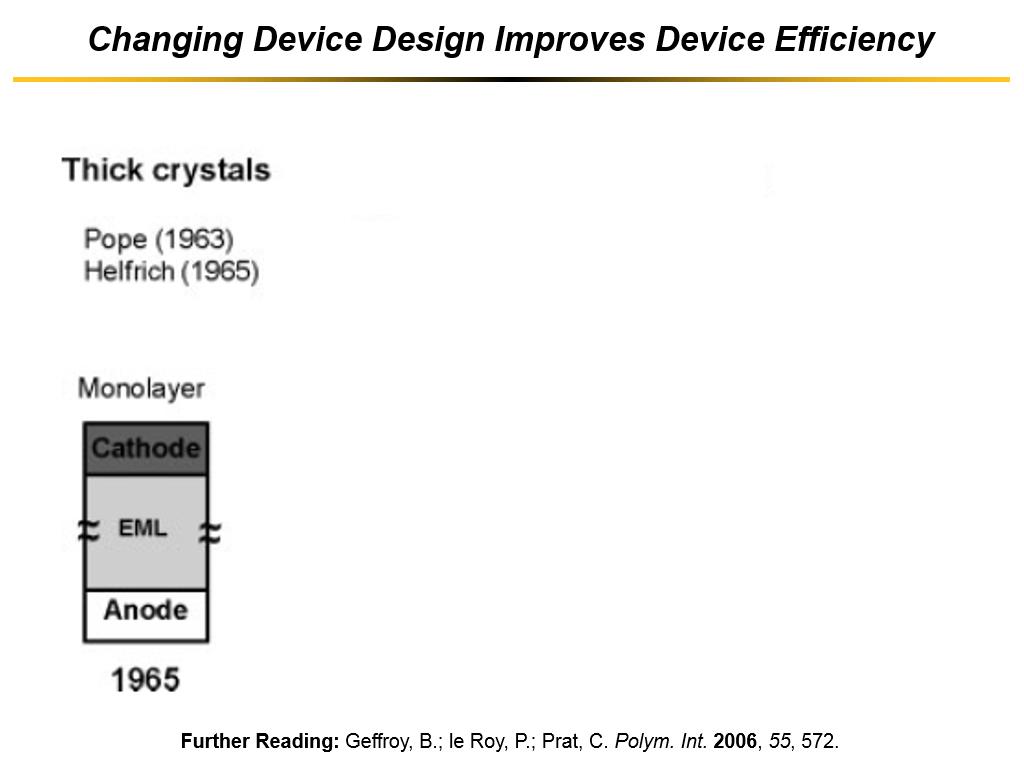 Changing Device Design Improves Device Efficiency