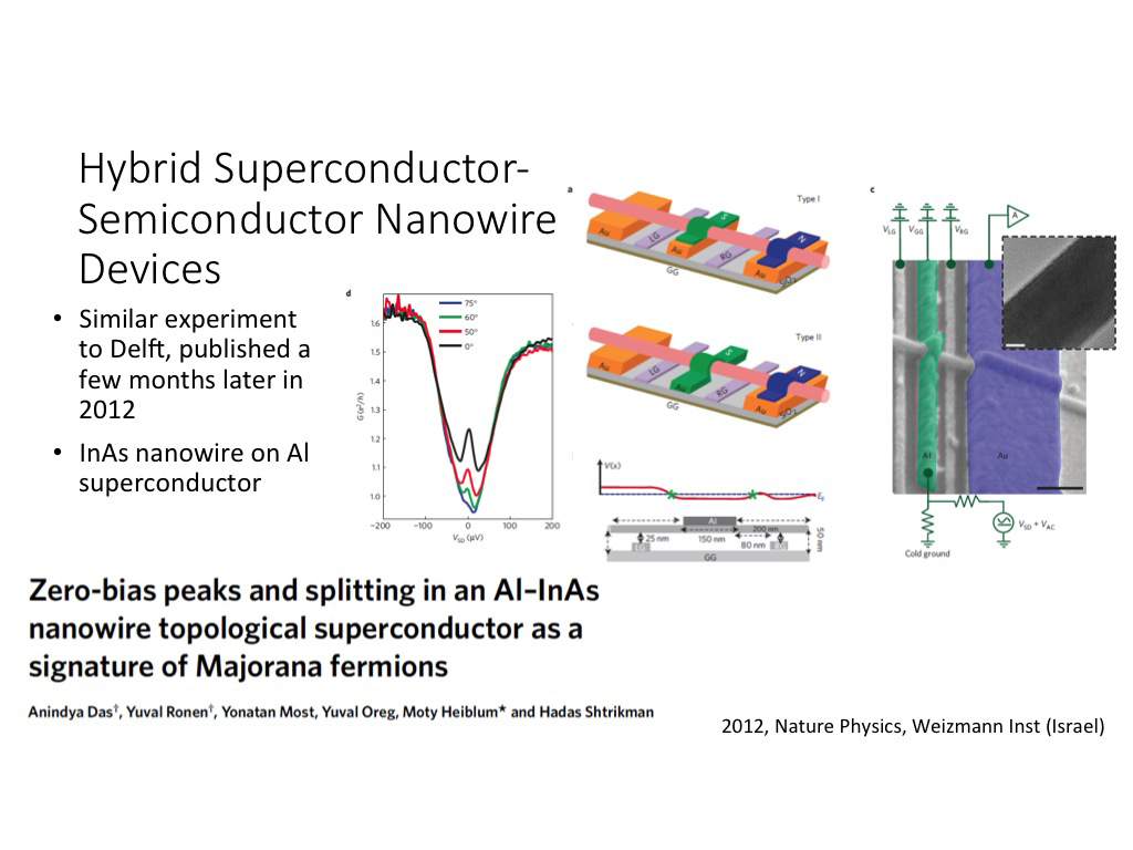 Hybrid Superconductor-Semiconductor Nanowire Devices