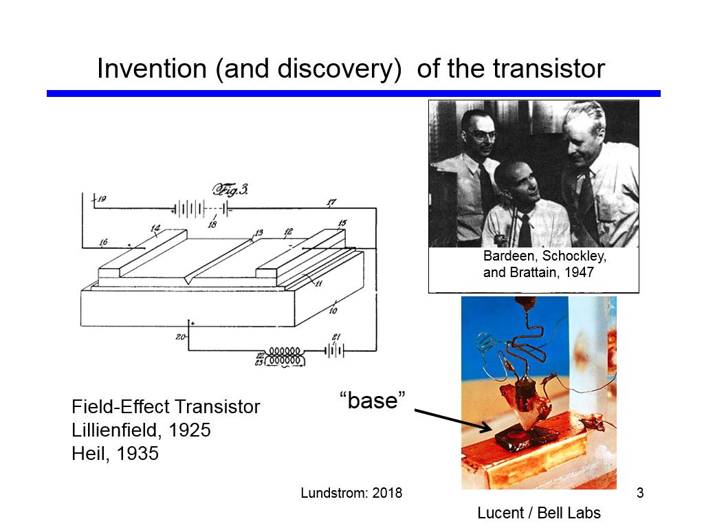 transistor invention