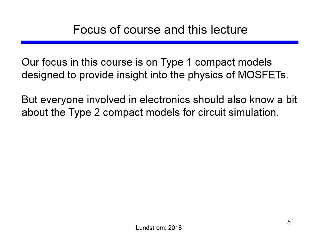 Focus of course and this lecture