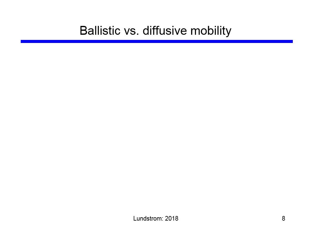 Ballistic vs. diffusive mobility