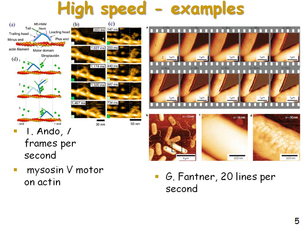 High speed - examples
