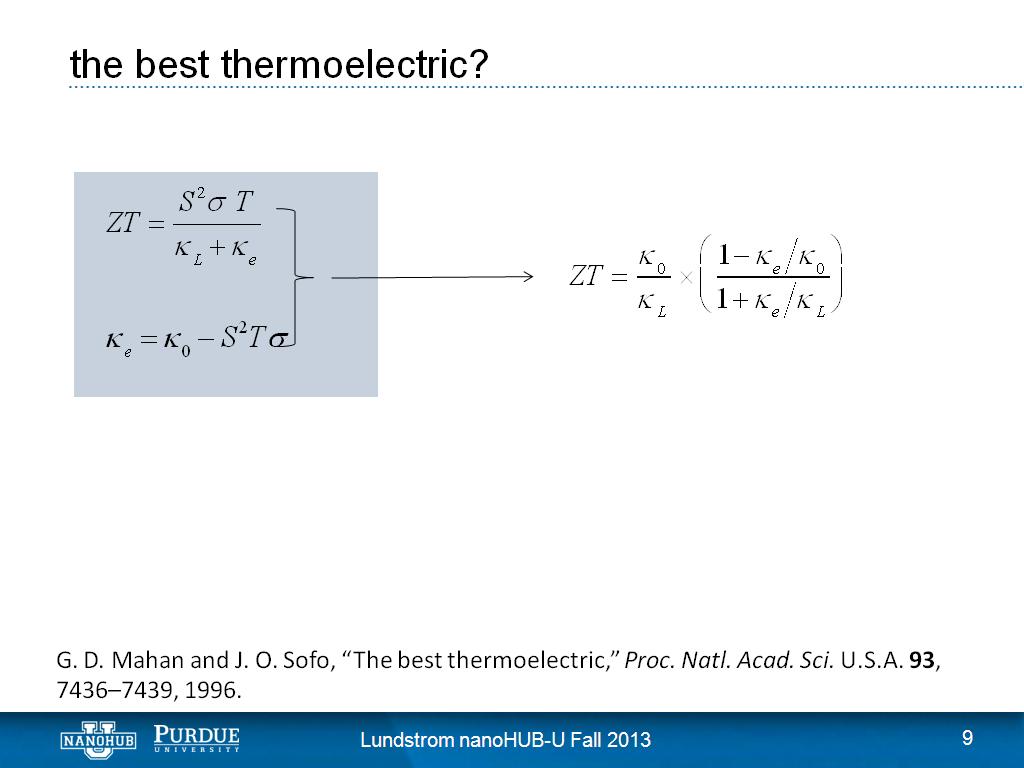 the best thermoelectric?