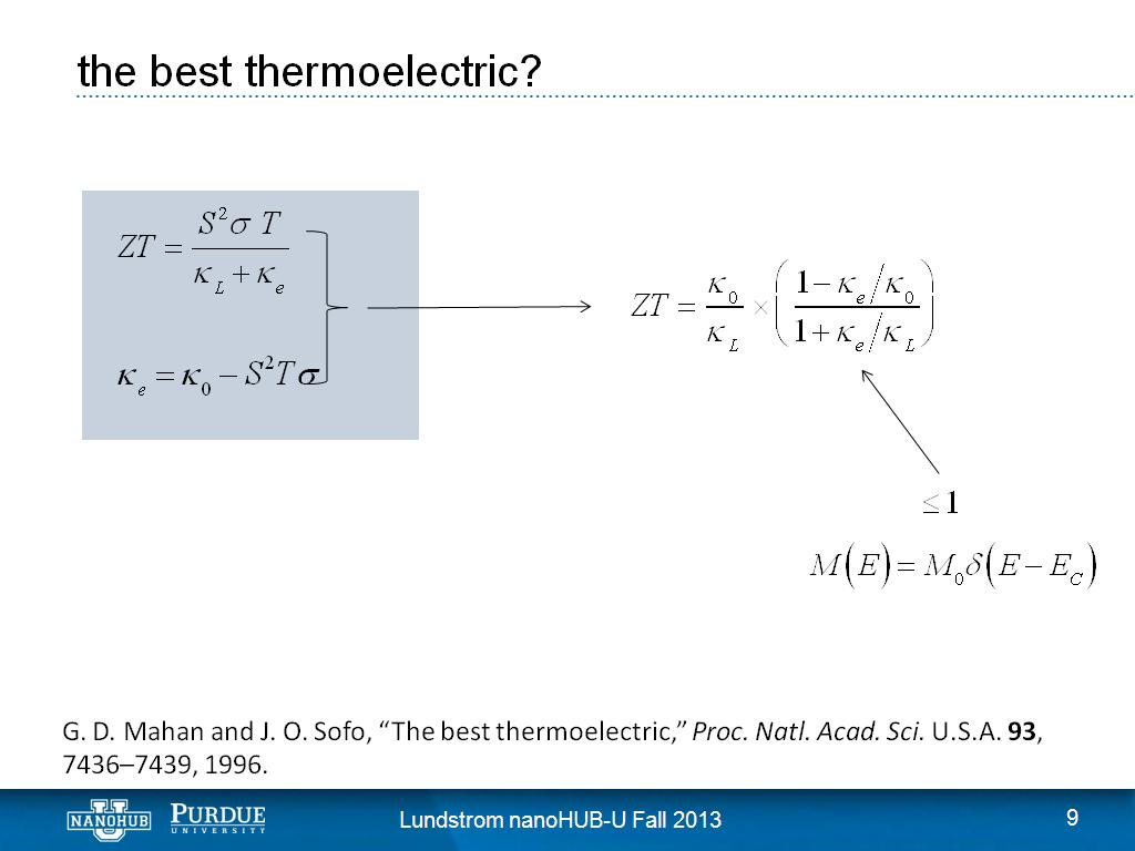 the best thermoelectric?
