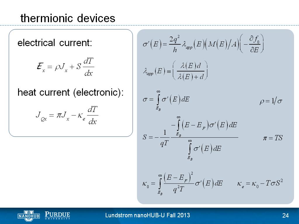 thermionic devices