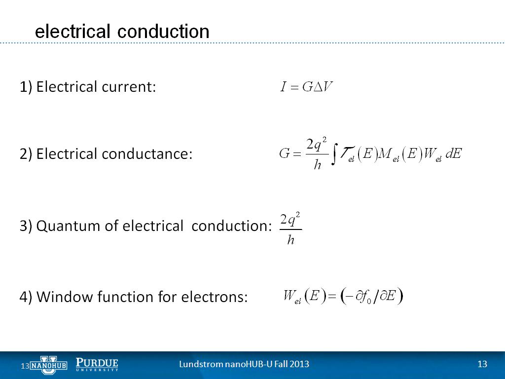 electrical conduction