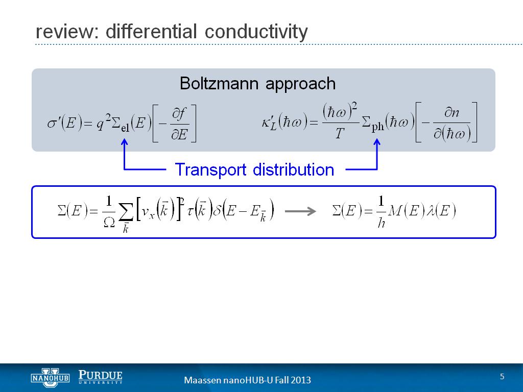 review: differential conductivity