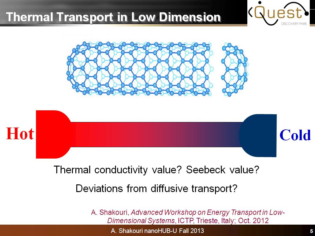 Thermal Transport in Low Dimension