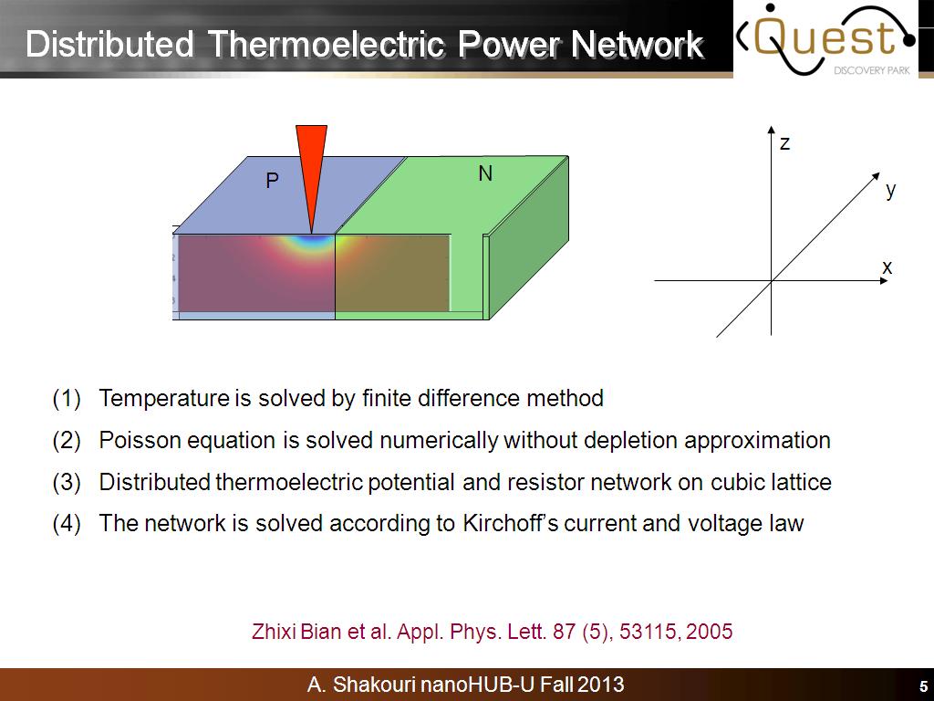 Distributed Thermoelectric Power Network