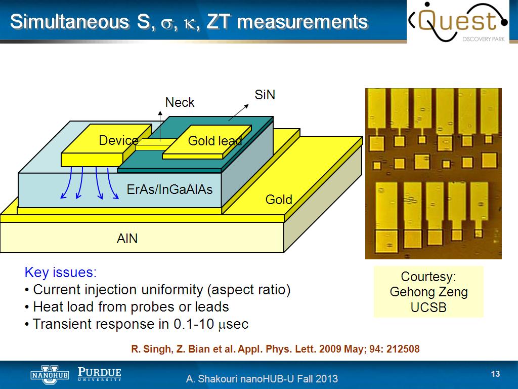 Simultaneous S, s, k, ZT measurements