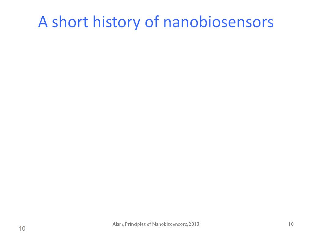 A short history of nanobiosensors