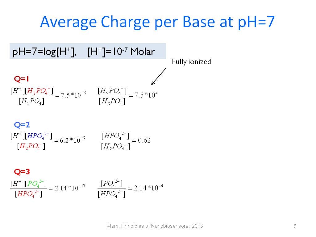 Average Charge per Base at pH=7
