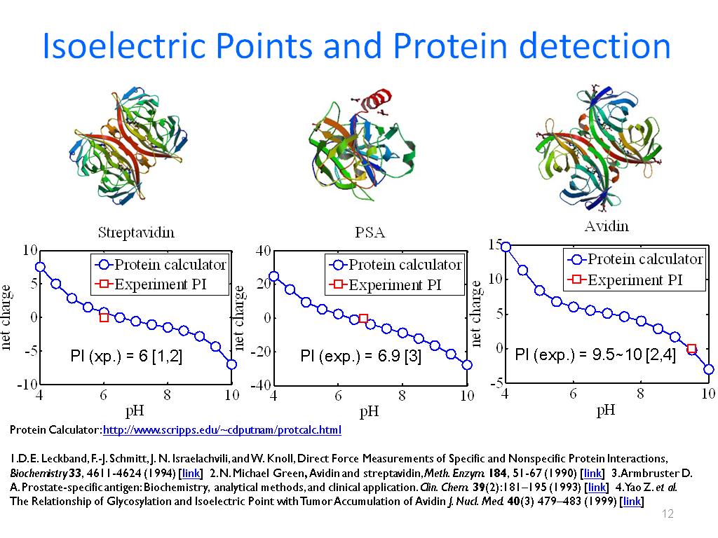 Isoelectric Points and Protein detection