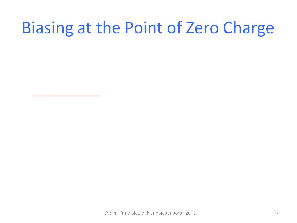 Biasing at the Point of Zero Charge