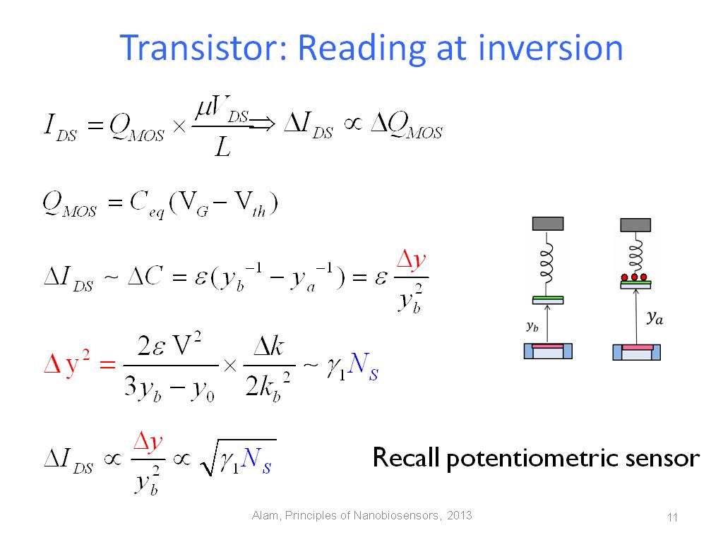 Transistor: Reading at inversion