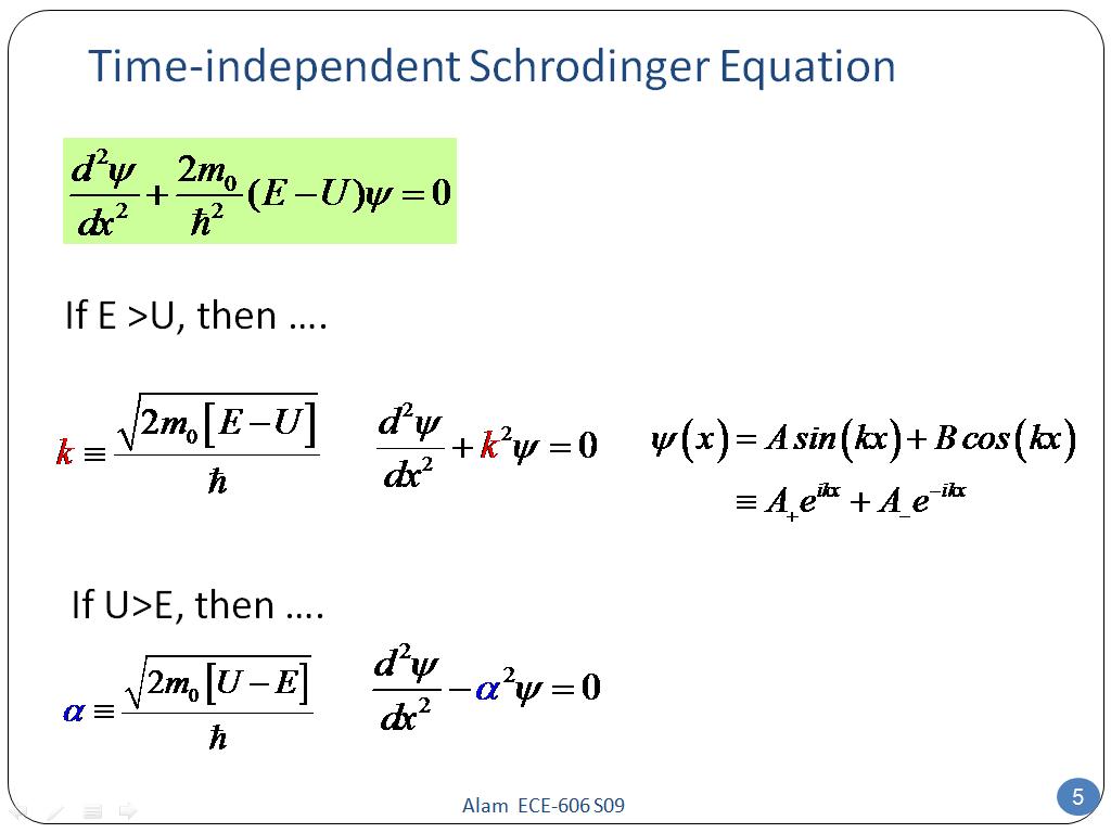 Derivation of schrodinger equation - Bút Chì Xanh