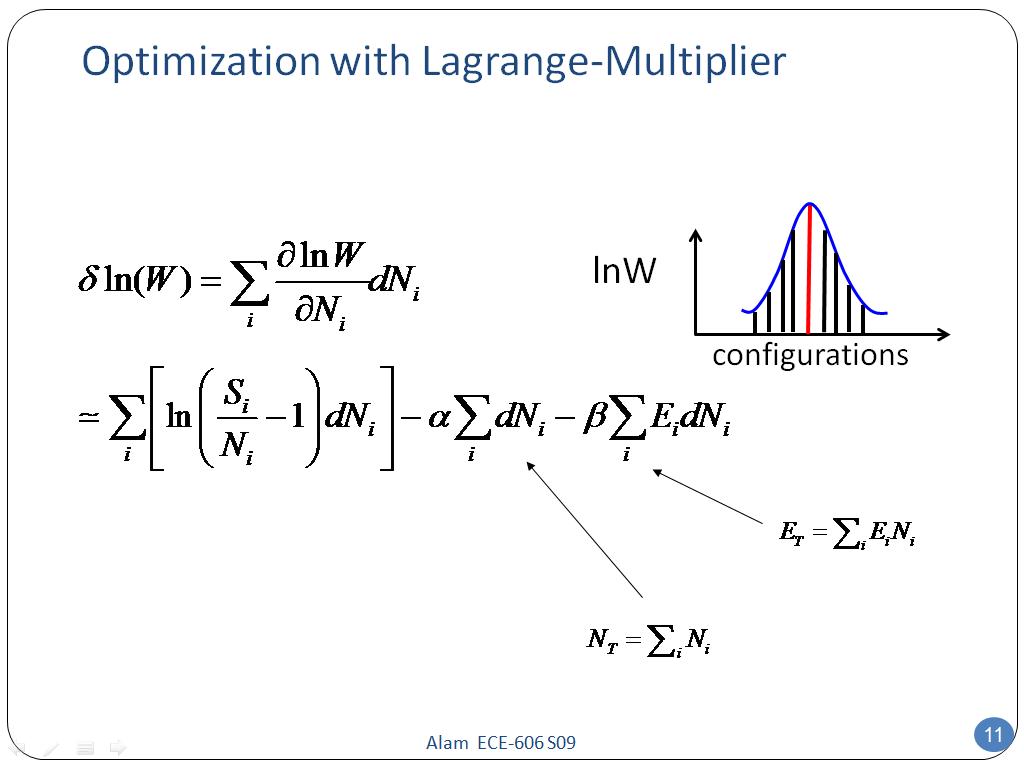 Optimization with Lagrange-Multiplier