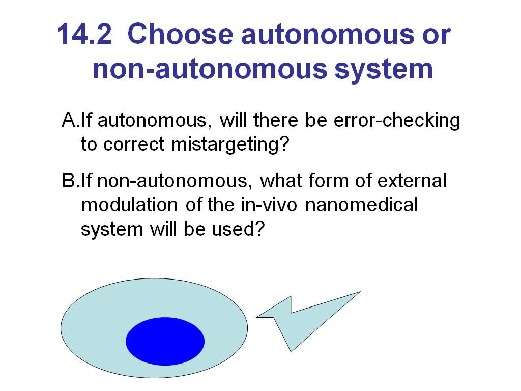 14.2 Choose autonomous or non-autonomous system