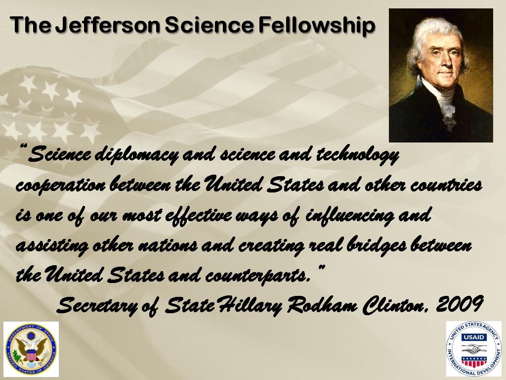 The Jefferson Science Fellowship