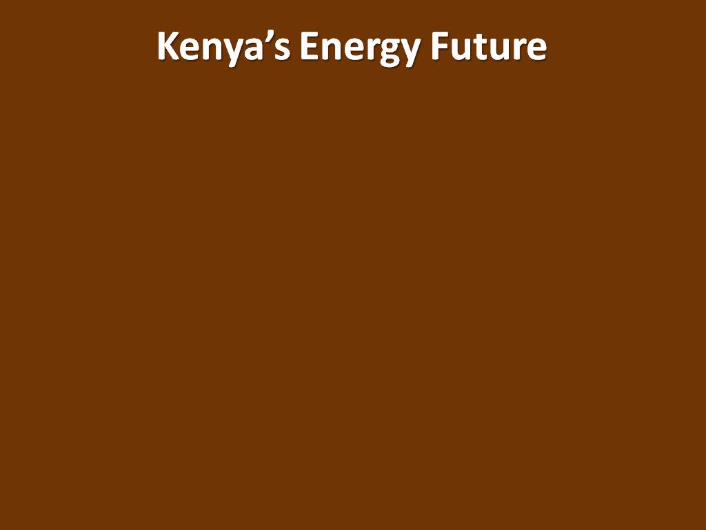 Kenya’s Energy Future