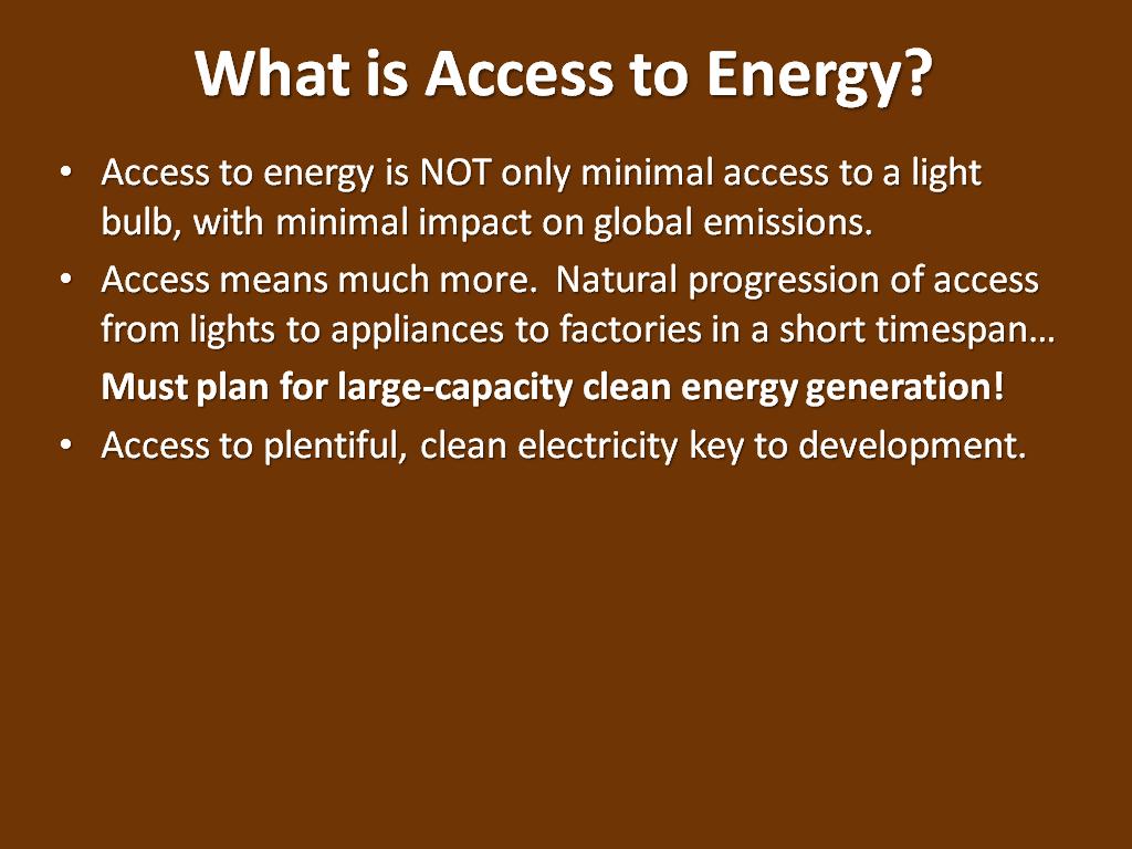 What is Access to Energy?