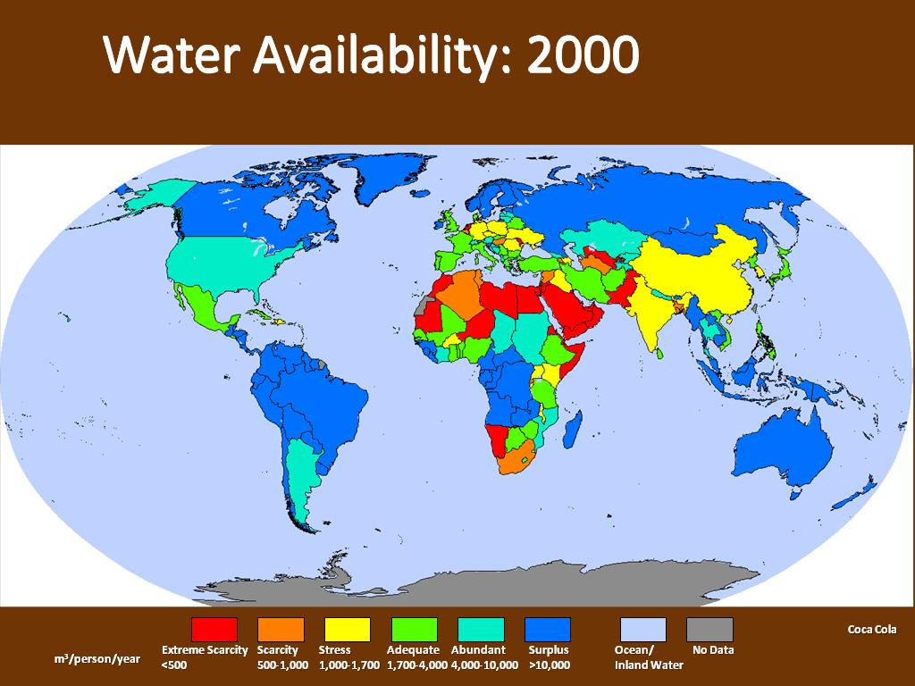 Sub-national Water Availability: 2003