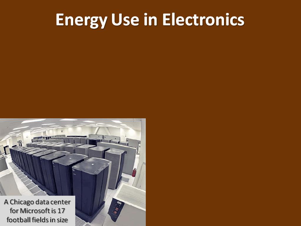 Energy Use in Electronics