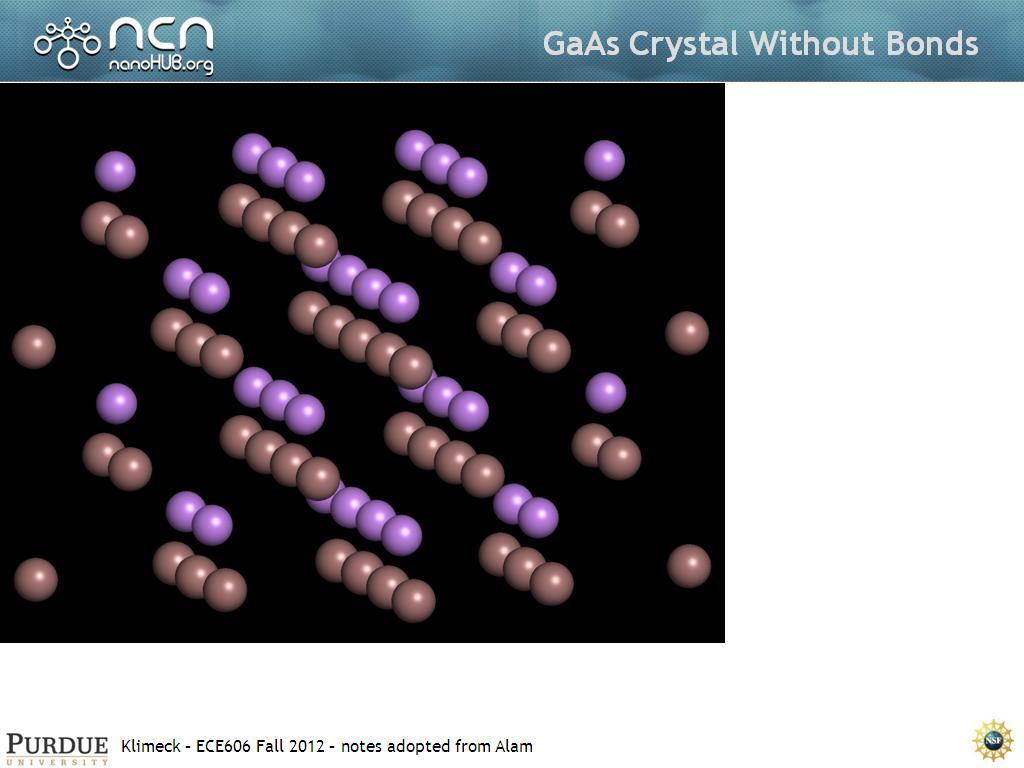 GaAs Crystal Without Bonds