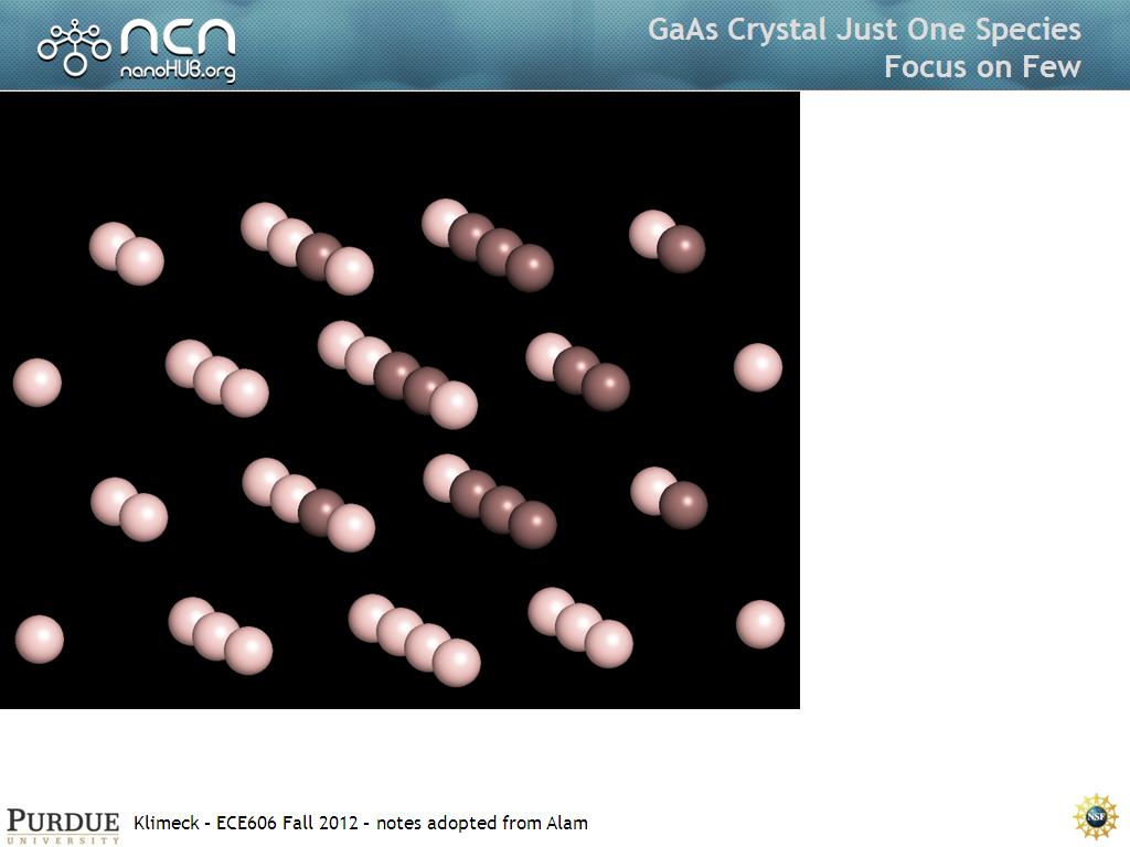 GaAs Crystal Just One Species Focus on Few