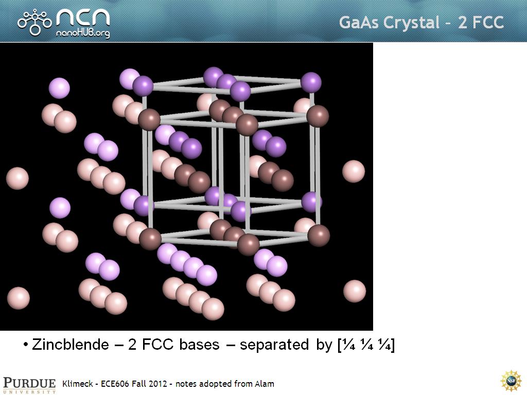 GaAs Crystal – 2 FCC