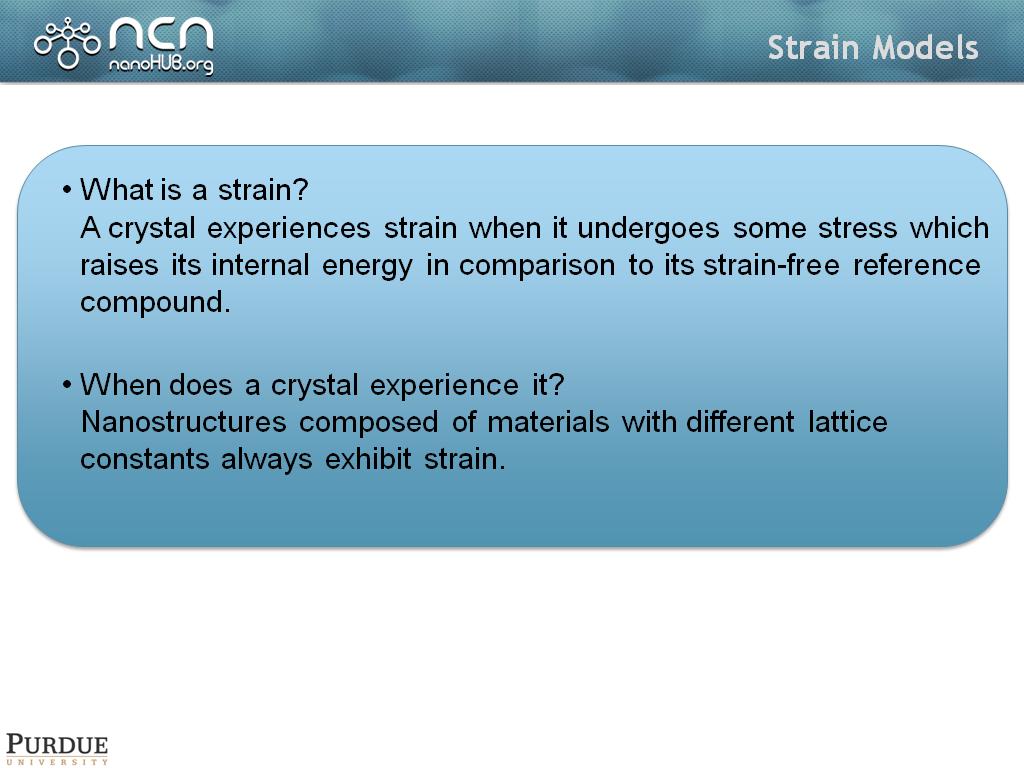 Strain Models