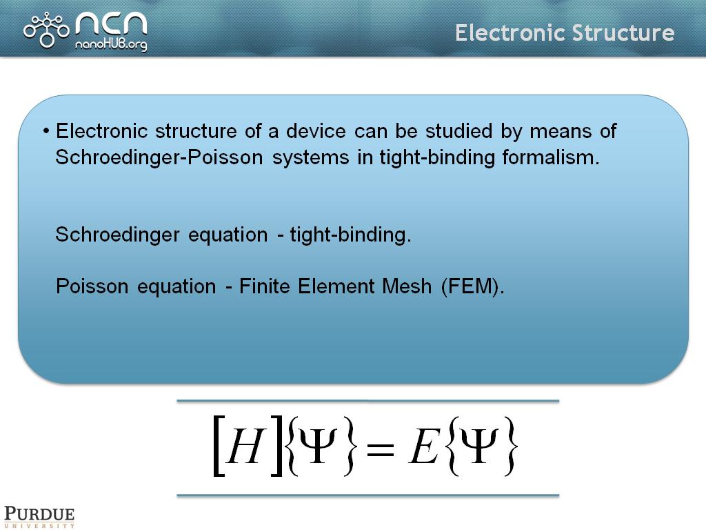 Electronic Structure
